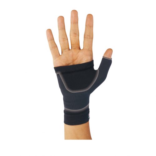 輕壓並保護手腕至手掌