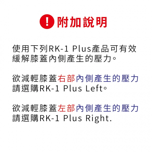 可有效緩解膝蓋內側產生的壓力